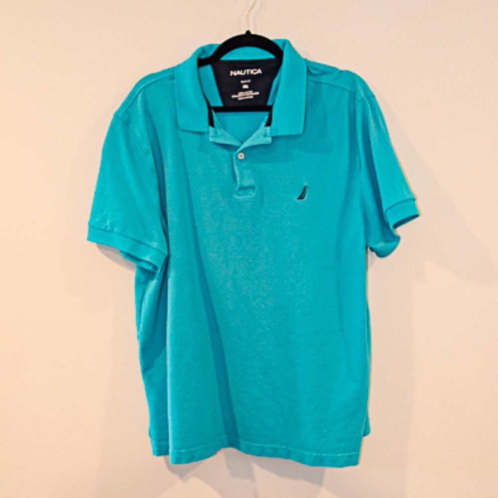 Nautica Polo Shirt Mens XXL slim fit